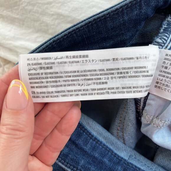 Hollister High-Rise Vintage Flare Jeans w/Side Slit Stretch Denim Women’s 27 NWT - Picture 8 of 8